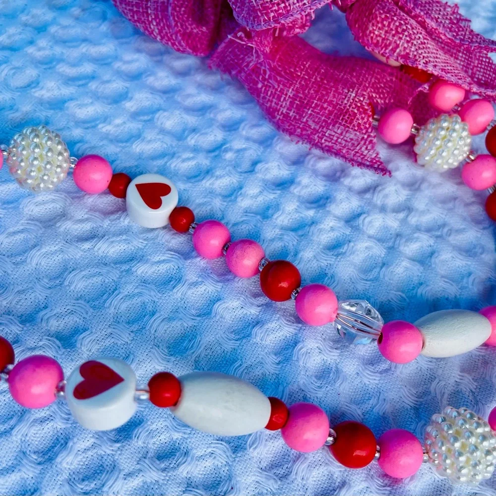 Valentine Beaded Garland